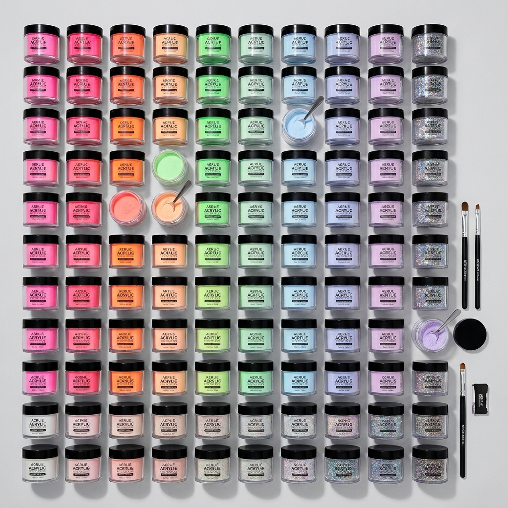 Full set acrylic nails